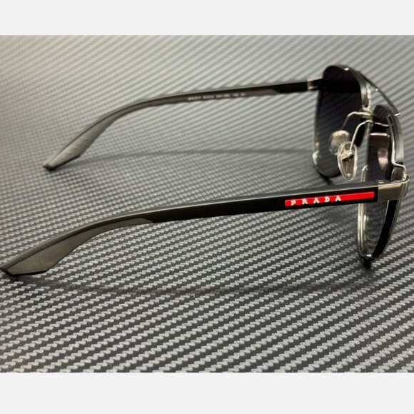 Prada 61mm Grey Men's Gradient Sunglasse - Picture 4 of 5